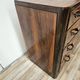 Art Decò chest of drawers from the 1940s in mahogany and briar