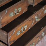 Wooden chest of drawers with 4 drawers in Louis XV style