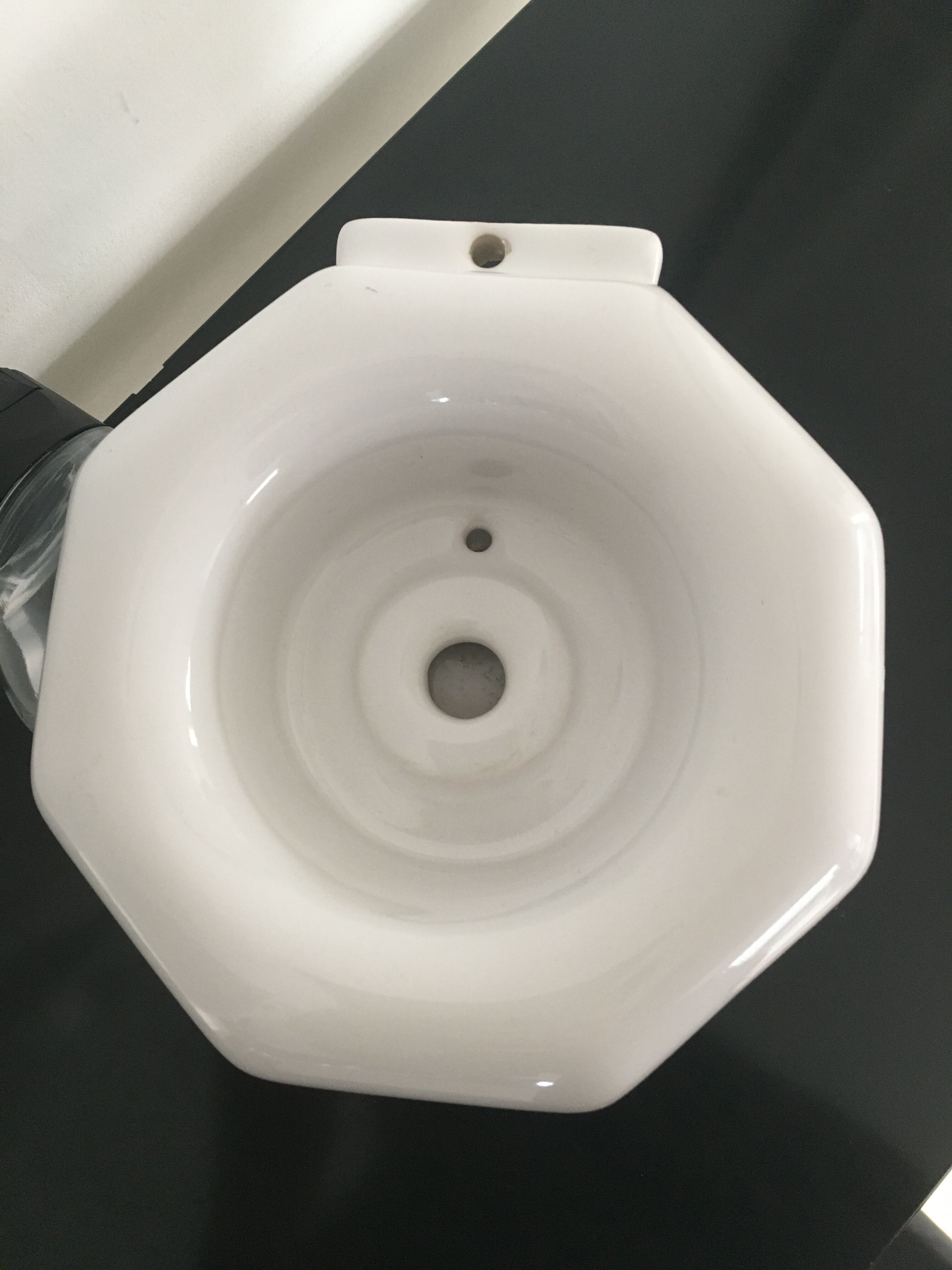 Sconce in white earthenware