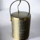 Regency braided ice bucket in brass, Italy, 1970s