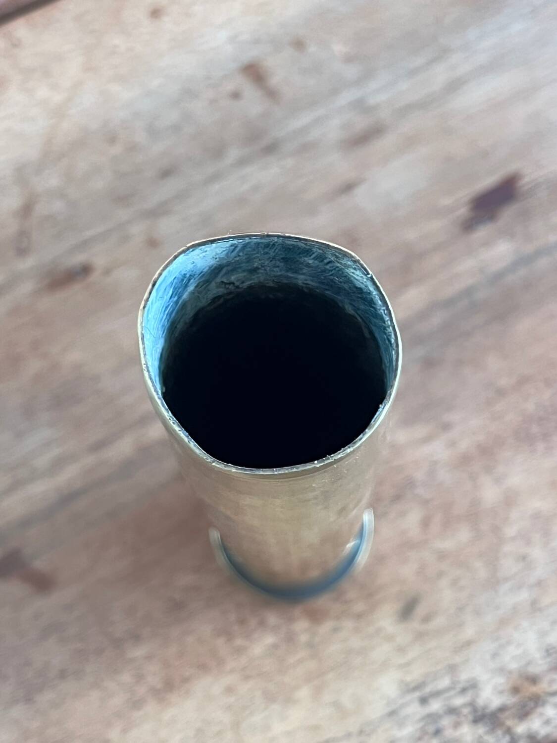 Soliflore vase in brass or bronze