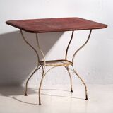Antique red garden table (c.1920)