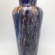Boheme vase in multicolored thick glass splashes height 27 cm