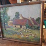 Table "farmyard" by Bourgain circa 1900