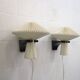 Pair original Le Klint 204 “Mushroom” lamps, designed by Vilhelm Wohlert