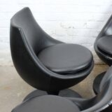 Set of 4 "Polaris" armchairs by Pierre Guariche for Meurop 1960s