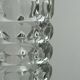 Vase cristal rectangulaire en verre épais, vase à bouquet.