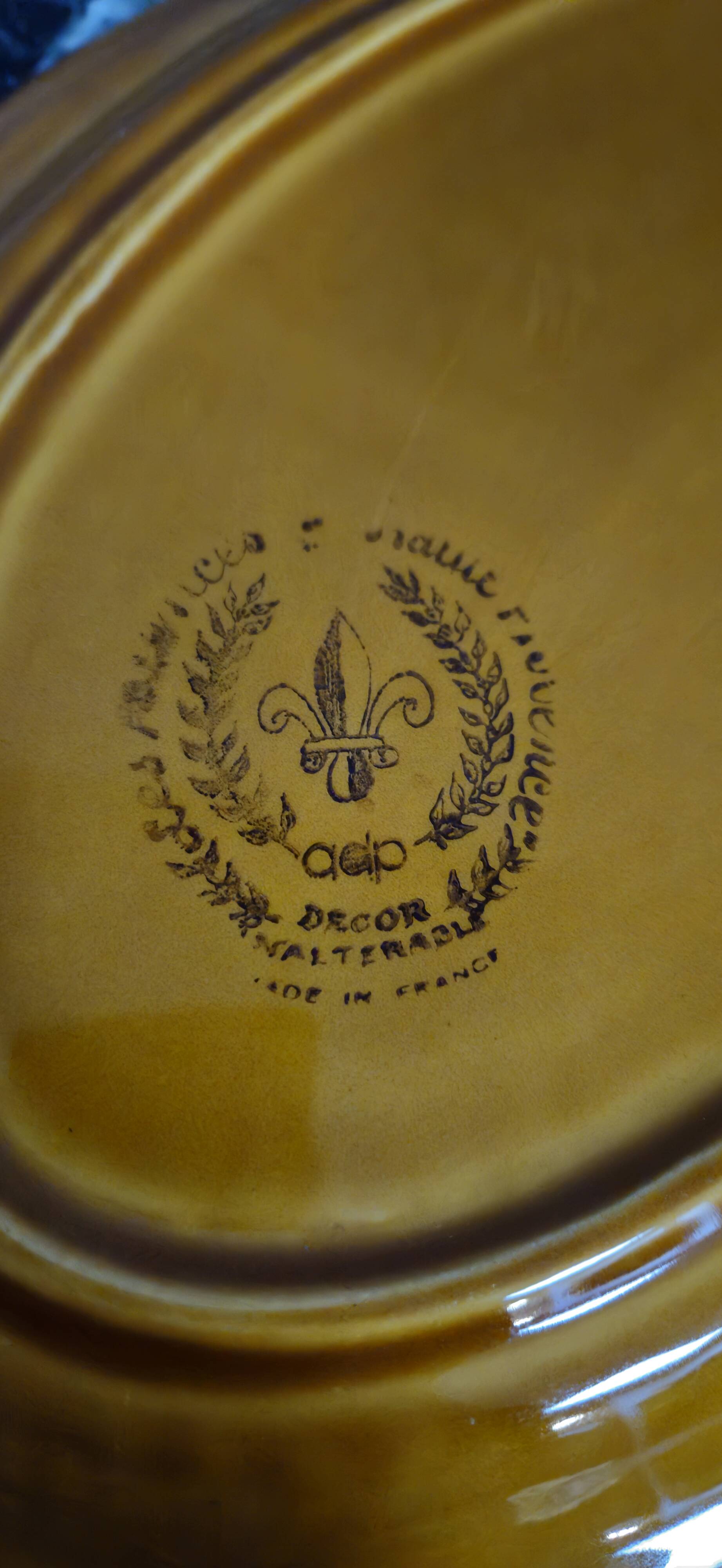 vintage ceramic tableware in yellow – Faience from Haute Provence