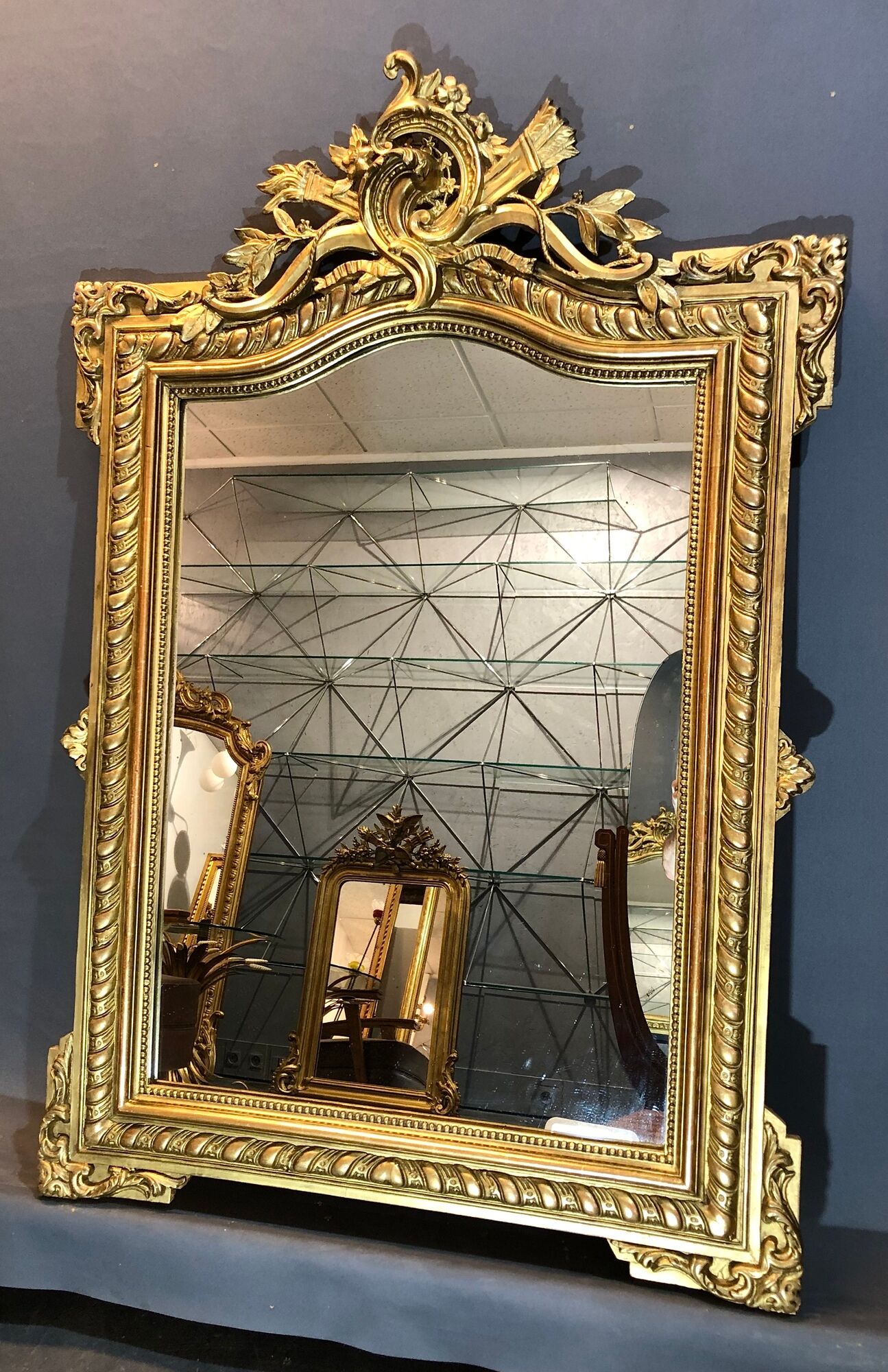 Miroir ancien 123x83 cm XIXè