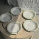 Set of 12 green and pink Italian plates