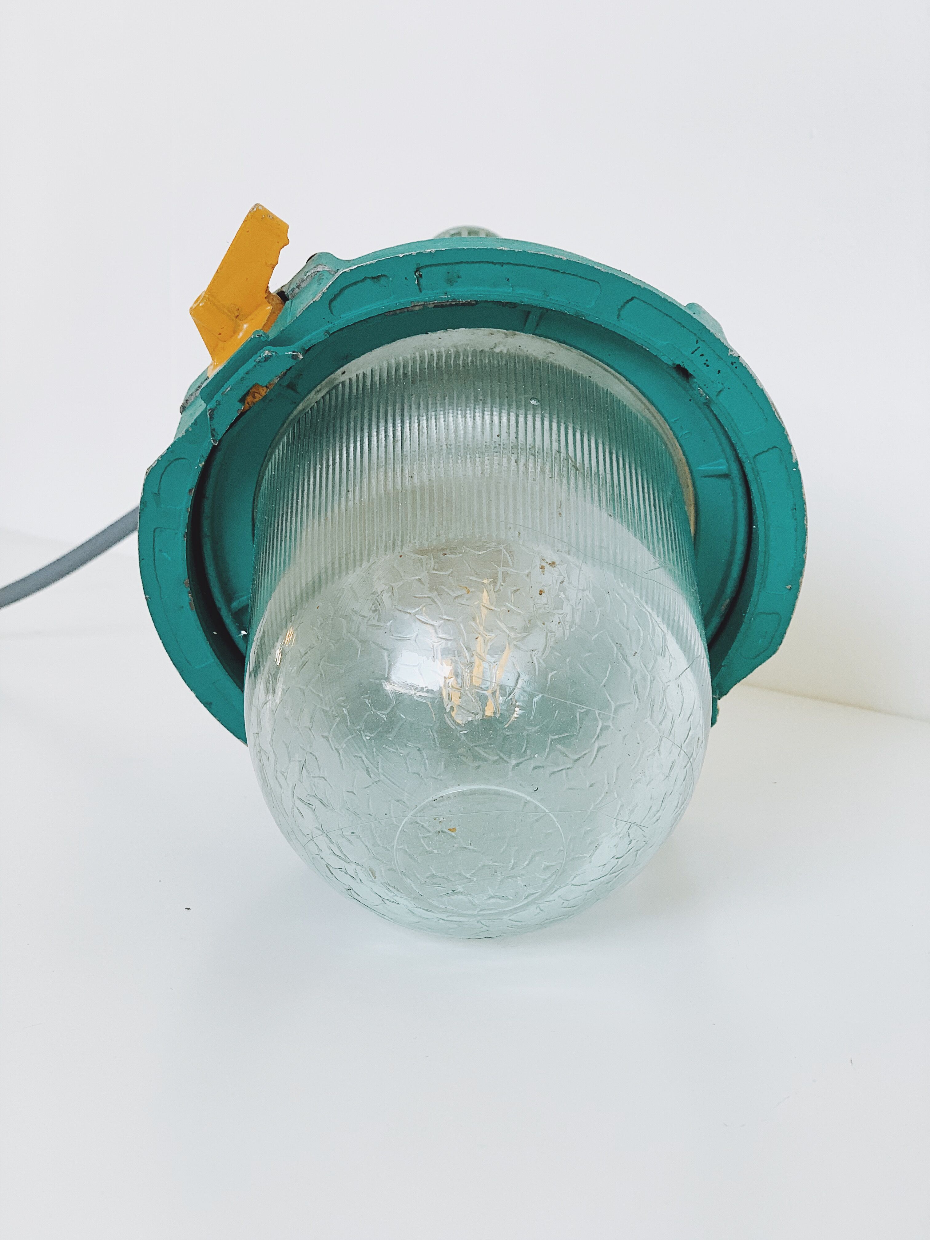 Soviet industrial suspension lamp
