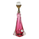 Purple and Pink Crystal Table Lamp – Val Saint Lambert – Sixties