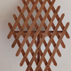 Wall console wood lattice