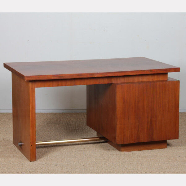 Bureau moderniste en bois, travail des années 1940