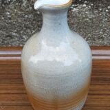 Light stoneware potter's bottle with vintage spout