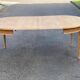Extendable oval round table renovated in raw Louis XVI oak 200cm