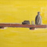 Little French vintage still life, signed EC