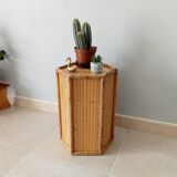 Vintage bamboo side table