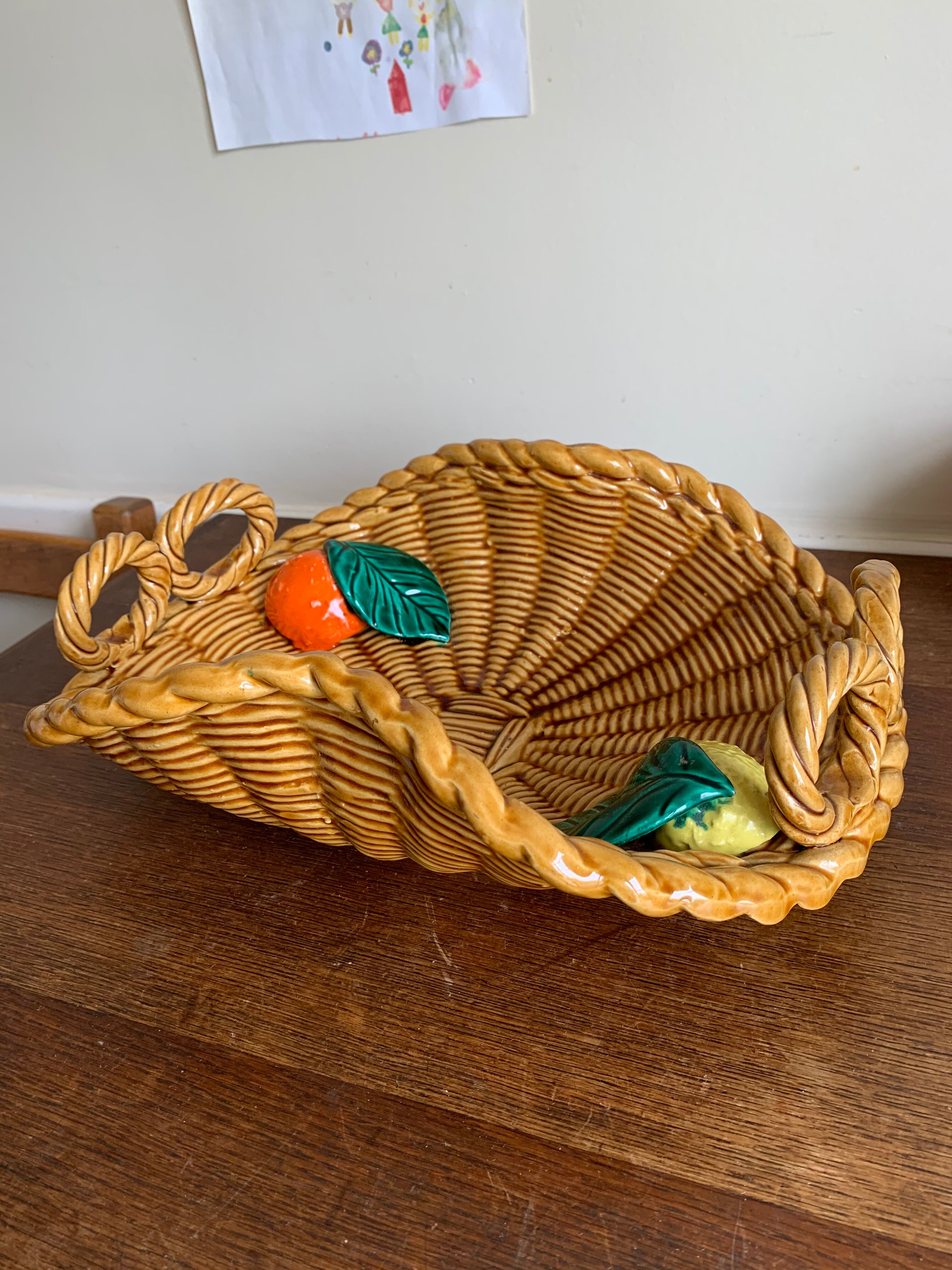 Large dish dabbling Vallauris