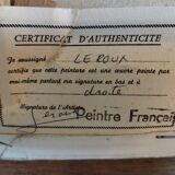 Still life with fruit signed Leroux