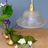 Vintage glass flower pattern lampshade pendant light
