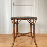 Guéridon table basse vintage en rotin