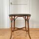 Guéridon table basse vintage en rotin