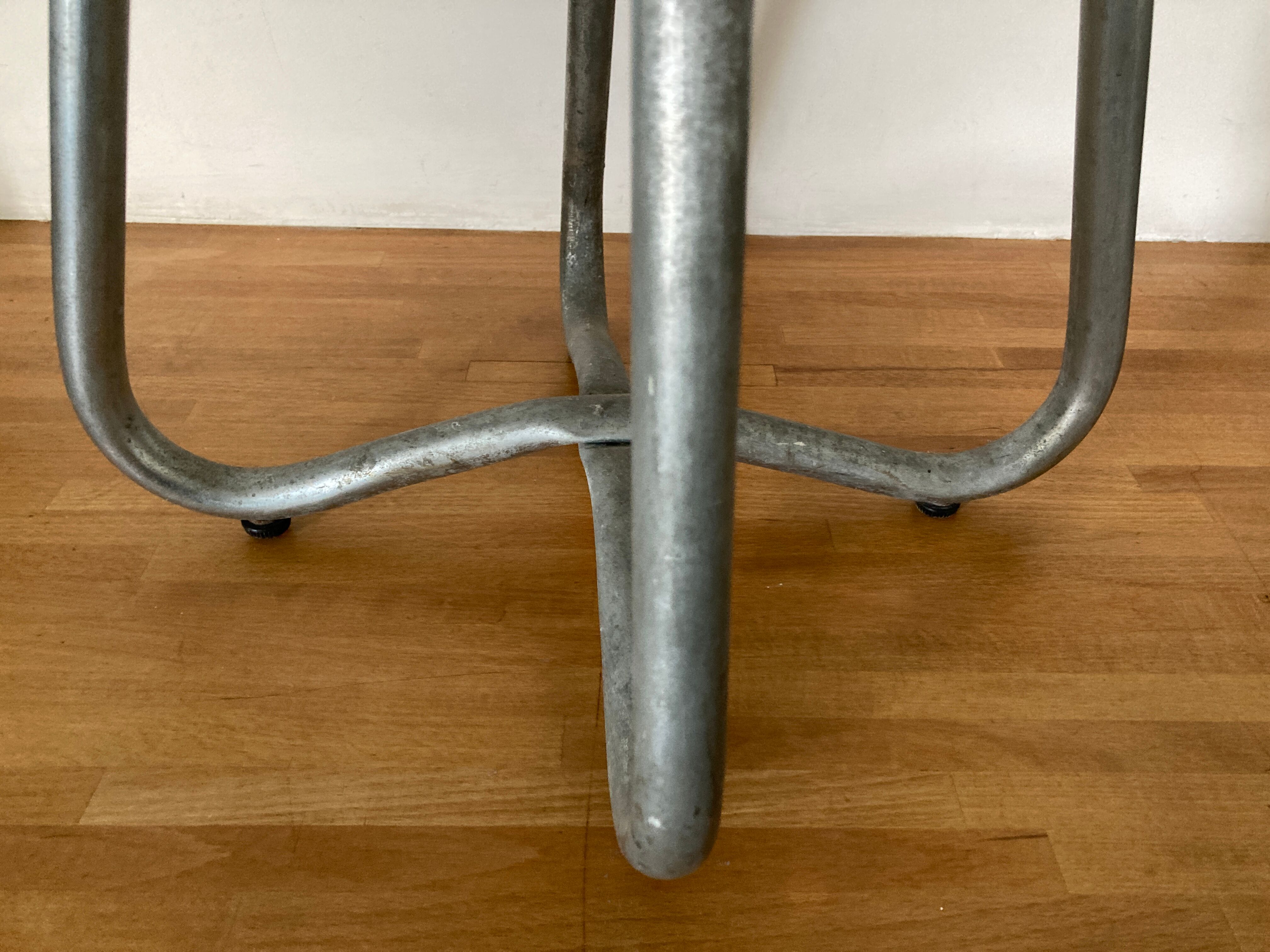 Habitat aluminium cast iron stool 1980