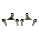 Pair of Nagel modular candlesticks – German Space Age design – Metal
