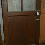Porte vitrée en sapin