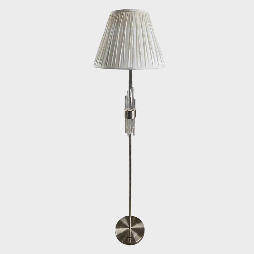 Luxury floor lamp in Eichholtz style – Brushed metal and glass tubes