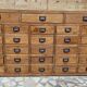 Ancien meuble d'apothicaire 28 tiroirs en teck birman