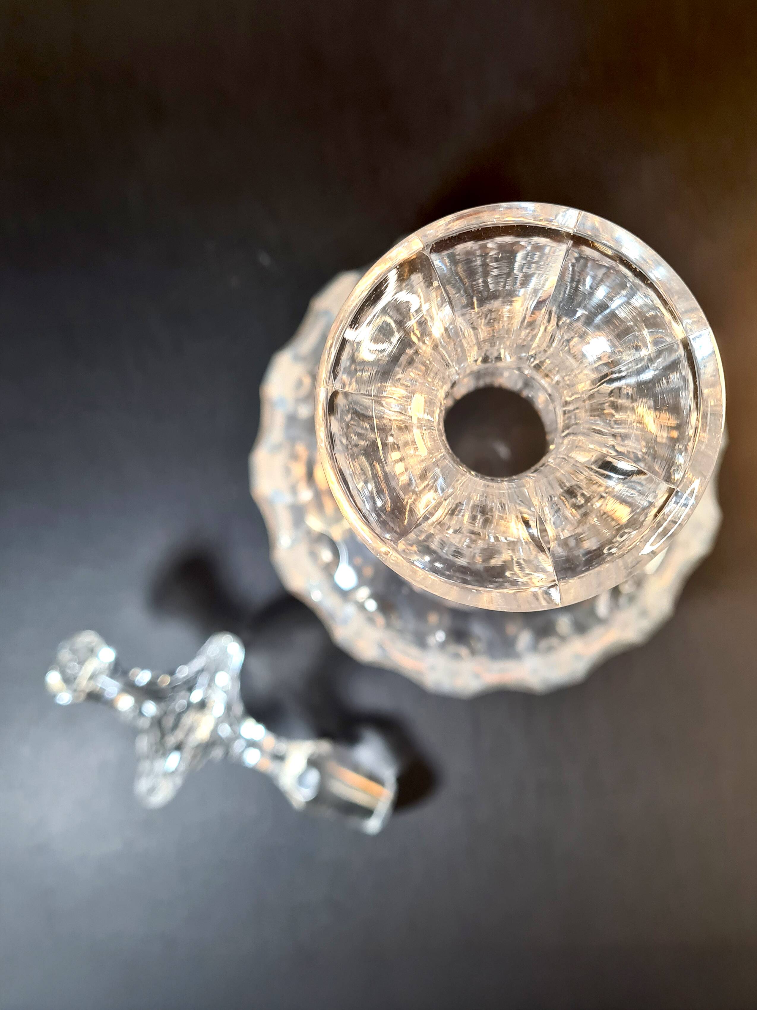 Cut crystal carafe – high-end piece, invoice from a prestigious brand.