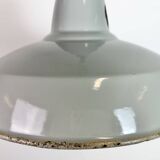 Industrial Grey Enamel Factory Pendant Lamp from Thorlux, 1960s