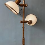 Vintage Steinhauer wooden mushroom floor lamp