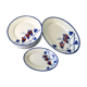 Set of 15 plates art nouveau kg lunéville