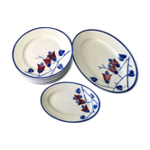 Set de 15 assiettes art nouveau kg lunéville