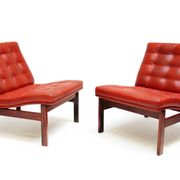 Two Danish Rosewood Lounge Chairs by Ole Knudsen For France & Son
