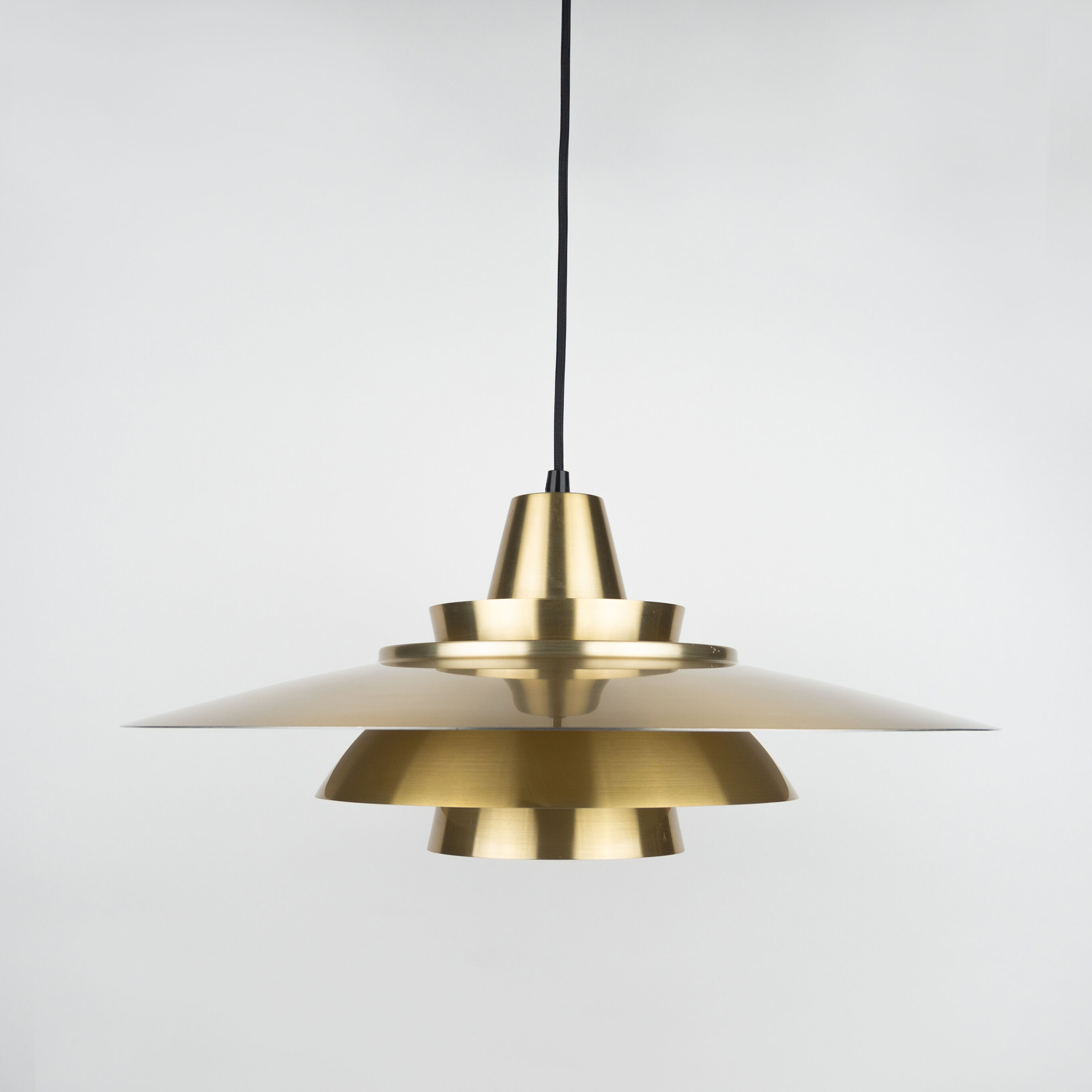 Danish vintage pendant light by David Mogensen, Superlight, 1970s