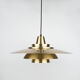 Danish vintage pendant light by David Mogensen, Superlight, 1970s