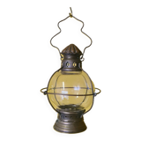 Lanterne de bateau en cuivre pour bougie, vers 1900