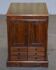 Folio library cabinet in hardwood William IV circa 1830 with drawers.