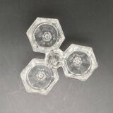 Saleron triple en verre – 1024DA10