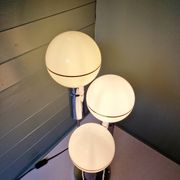 Lampe Space en métal chromé et globe en opaline, 1970