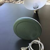 Adjustable white metal desk lamp