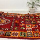 Tapis berbère en laine fait main 521 x 156 cm