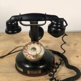 Old column phone in Bakelite and metal 1936