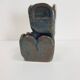 Brutalist Green Glazed Ceramic Flowerpot, 1960s