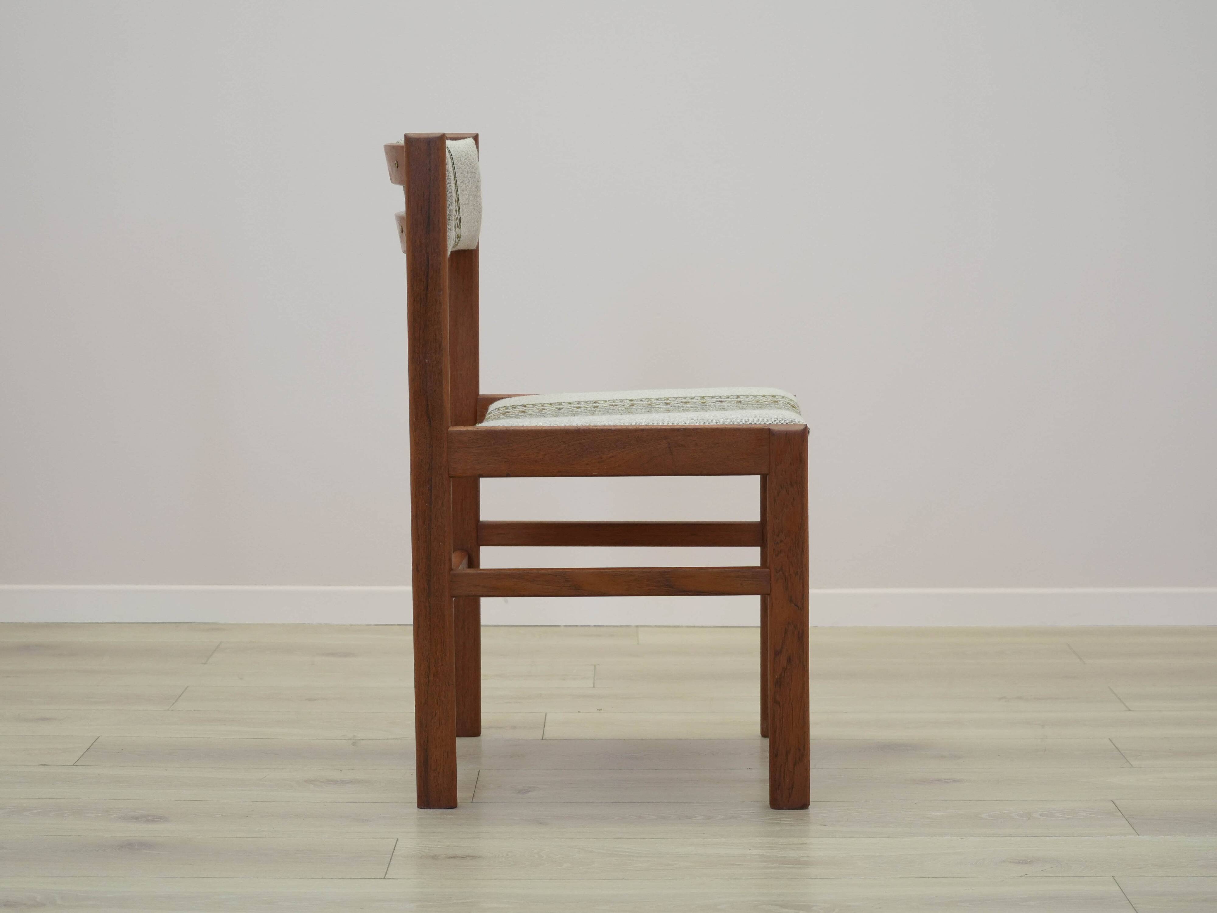 Set of two teak chairs, Danish design, 1970s, made in Denmark