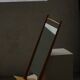 Mid-century Scandinavian floor mirror in wood, 1950–1960